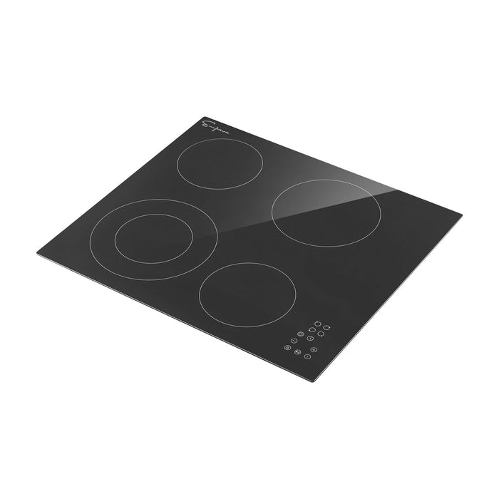 Empava 24 Inch Black Electric Radiant Cooktop in Black