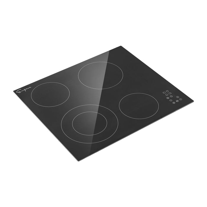 Empava 24 Inch Black Electric Radiant Cooktop in Black