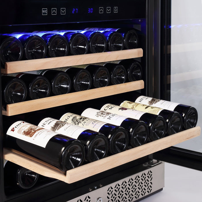 Empava 24-Inch Dual Zone Wine and Beverage Cooler in Stainless Steel