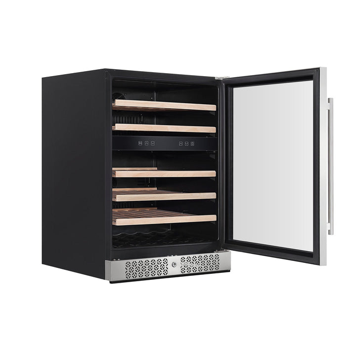 Empava 24-Inch Dual Zone Wine and Beverage Cooler in Stainless Steel