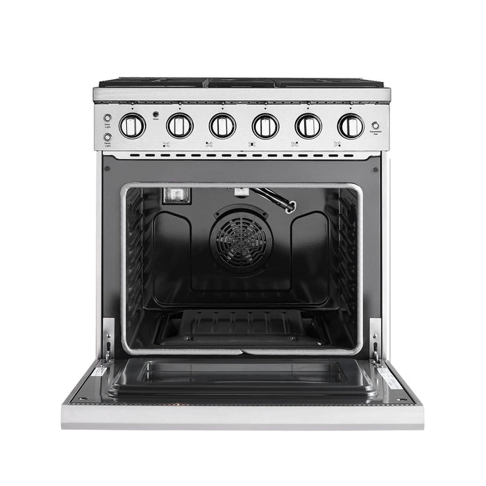 Empava 30-inch Pro-Style Slide-In Single Oven Gas Range in Stainless Steel