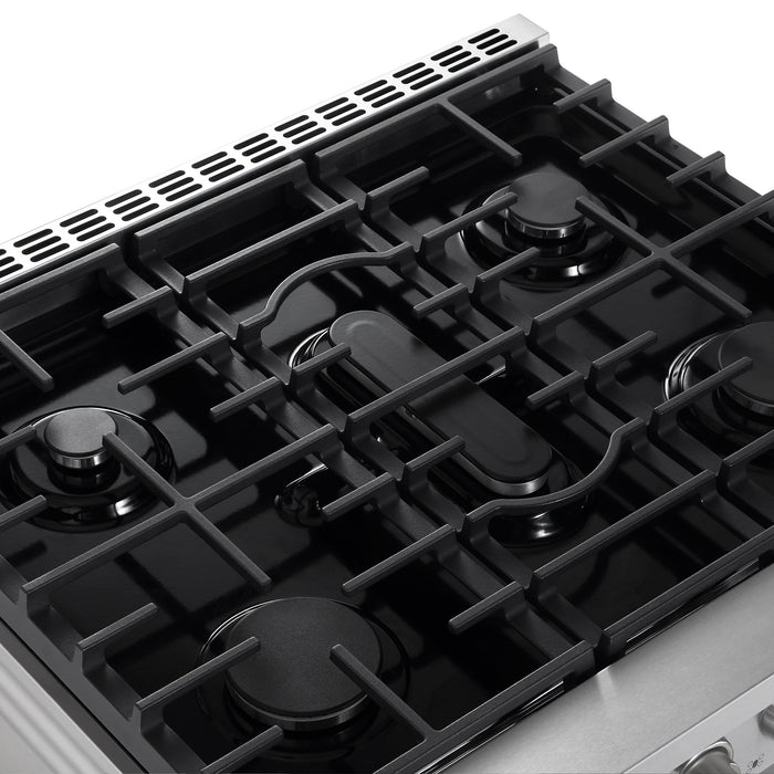 Empava 30-inch Pro-Style Slide-In Single Oven Gas Range in Stainless Steel
