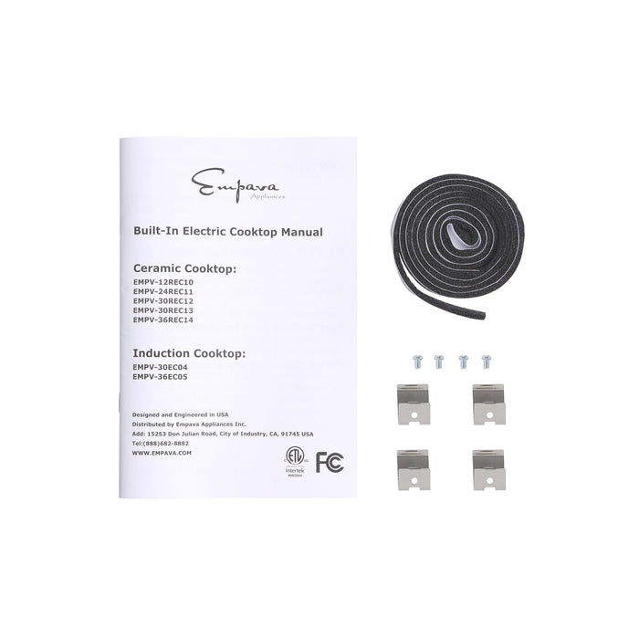 Empava 30-Inch Black Electric Radiant Cooktop in Black