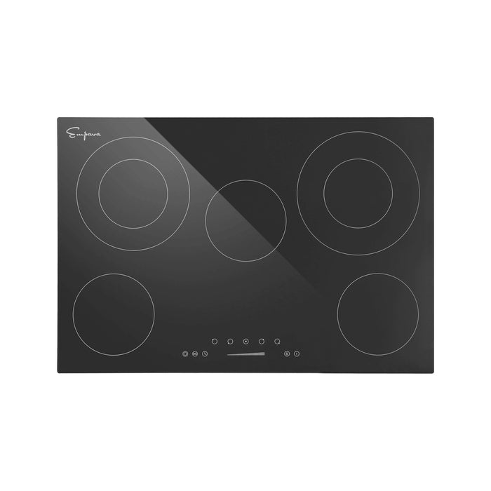 Empava 30-Inch Black Electric Radiant Cooktop in Black