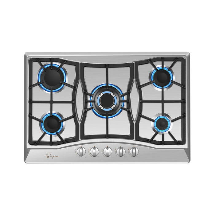 Empava 30-inch Built-In Gas Stove Cooktop in Stainless Steel
