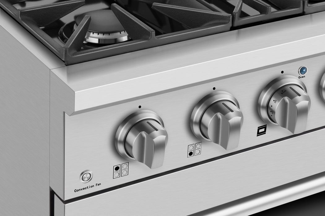Empava 30-inch Pro-Style Slide-In Single Oven Gas Range in Stainless Steel