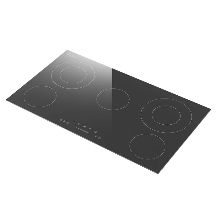 Empava 36 Inch Black Electric Radiant Cooktop in Black