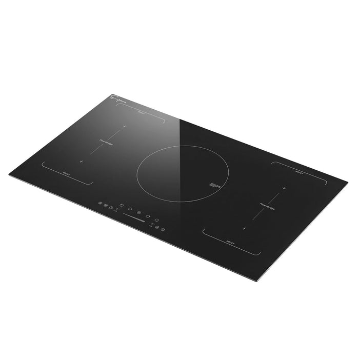 Empava 36-Inch Black Electric Induction Cooktop in Black
