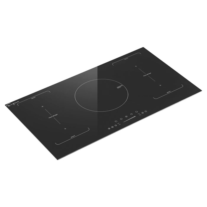 Empava 36-Inch Black Electric Induction Cooktop in Black