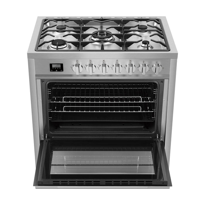 Empava 36-Inch Freestanding Gas Range with Cooktop and Oven in Stainless Steel