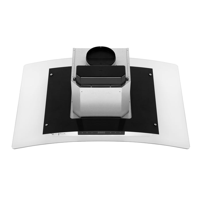 Empava 36-inch 400 CFM Kitchen Island Wall-Mount Ducted Range Hood in Stainless Steel