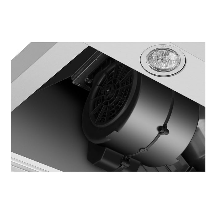 Empava 36-inch 400 CFM Kitchen Island Wall-Mount Ducted Range Hood in Stainless Steel