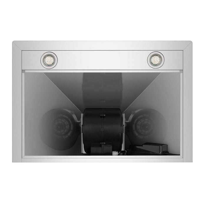 Empava 36-inch 400 CFM Kitchen Island Wall-Mount Ducted Range Hood in Stainless Steel