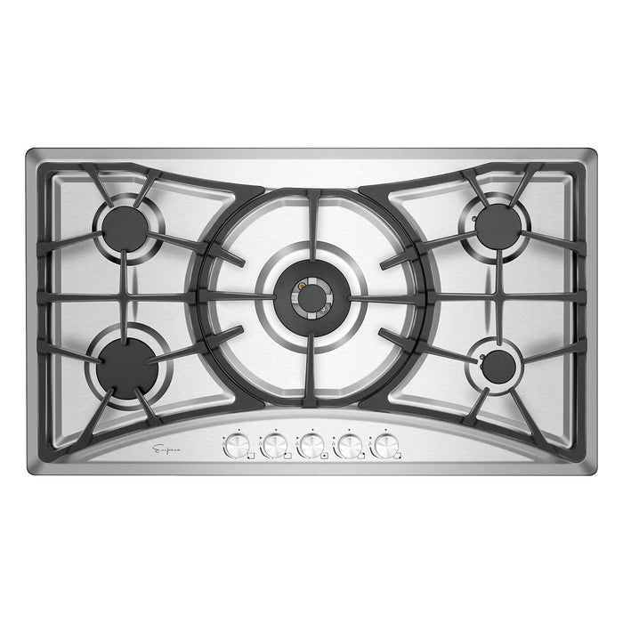 Empava 36-inch Built-In Gas Cooktops in Stainless Steel