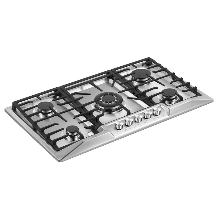 Empava 36-inch Built-in Gas Cooktop in Stainless Steel