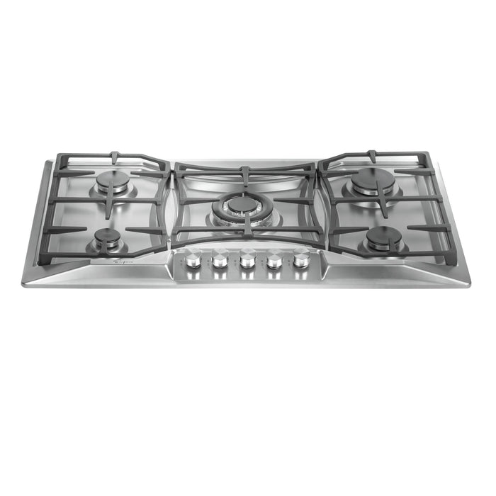 Empava 36-inch Built-in Gas Cooktop in Stainless Steel