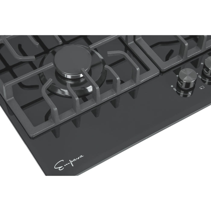 Empava 36-inch Built-in Gas Cooktop in Black