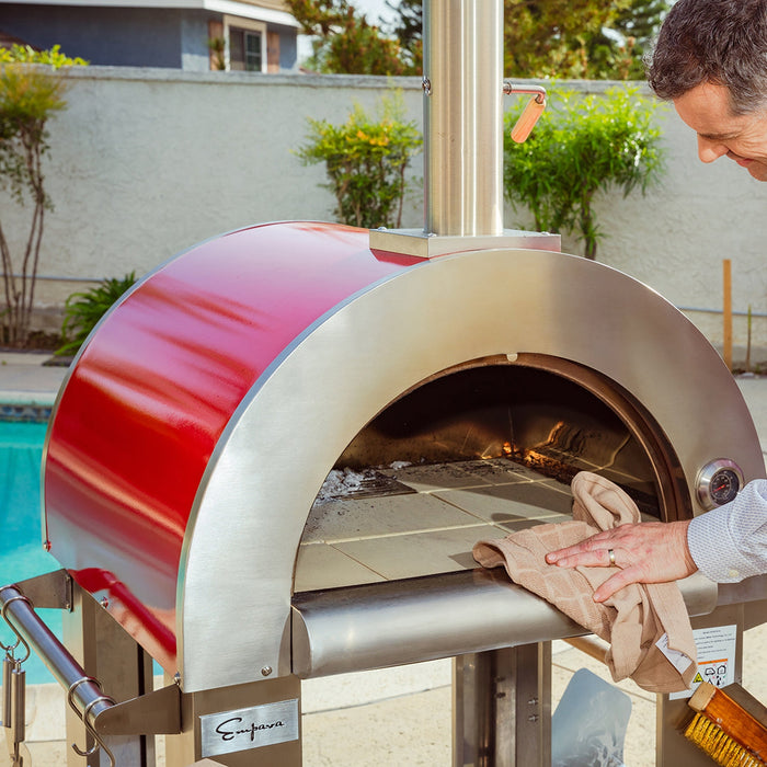 Empava Outdoor Wood-Fired Pizza Oven in Stainless Steel