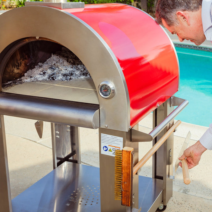 Empava Outdoor Wood-Fired Pizza Oven in Stainless Steel