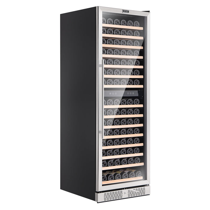 Empava 70-inch Tall Dual Zone Wine Cooler in Stainless Steel