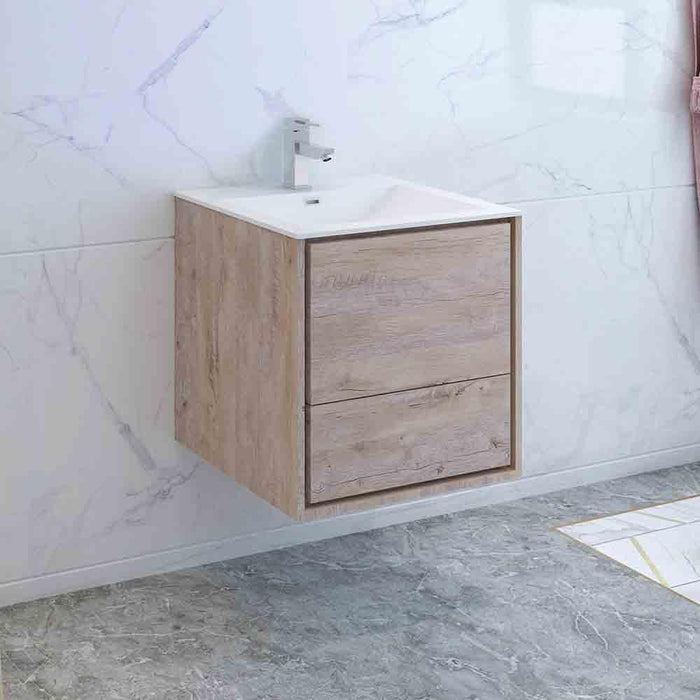 Fresca Catania 24" Wall Hung Modern Bathroom Cabinet w/ Integrated Sink