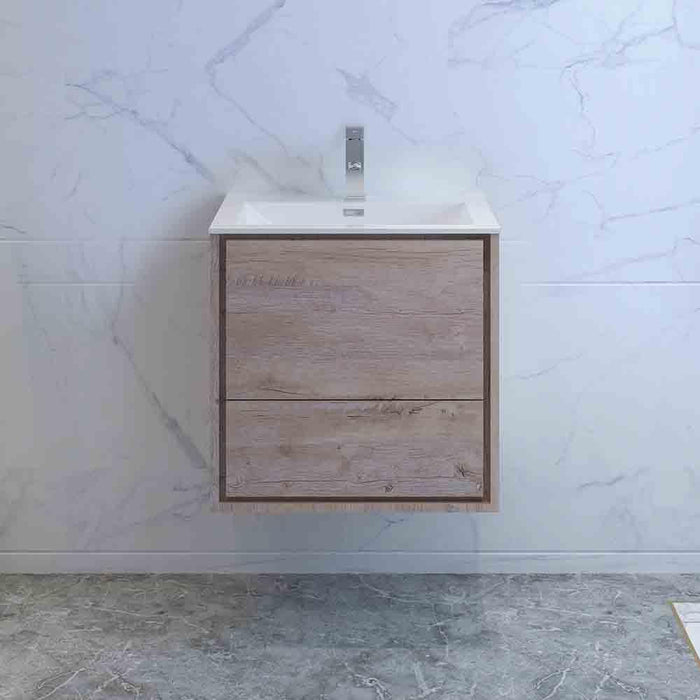 Fresca Catania 24" Wall Hung Modern Bathroom Cabinet w/ Integrated Sink