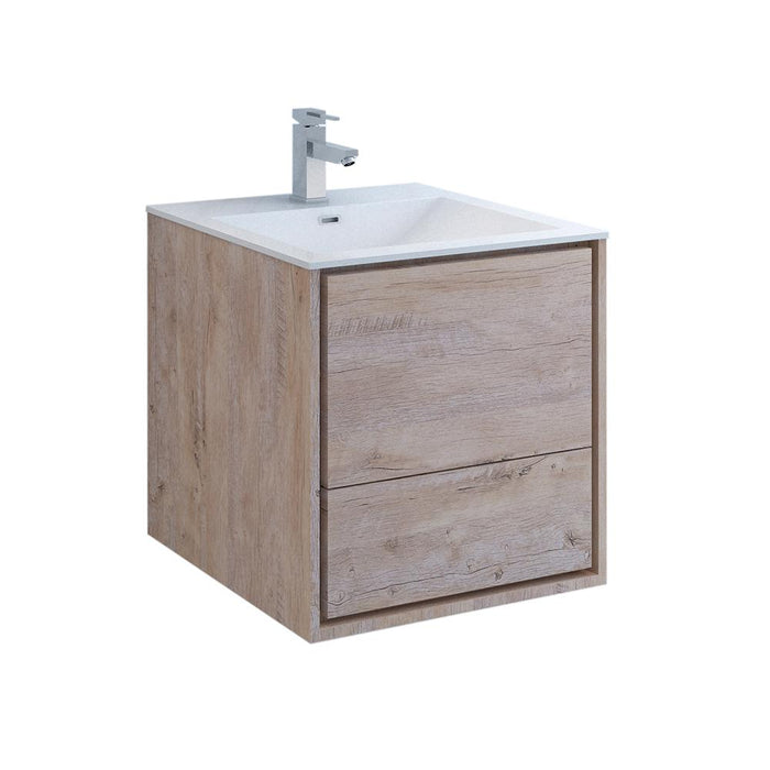 Fresca Catania 24" Wall Hung Modern Bathroom Cabinet w/ Integrated Sink