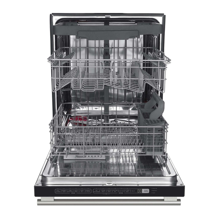 Forno Pozzo 24 " Built-In Tall Tub Top Control White Dishwasher, 49 dBA in Stainless Steel