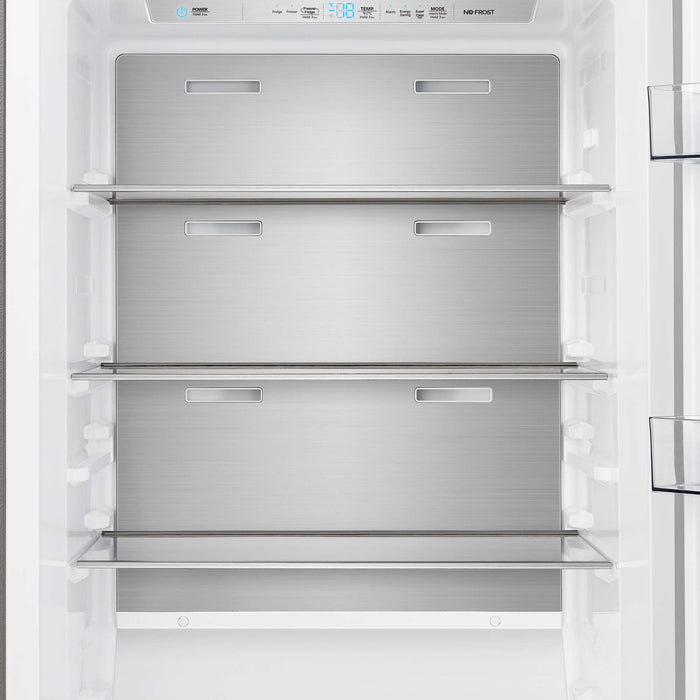 Forno Maderno 2-28 " Wide Units with Decorative Trim - 84" High Convertible Refrigerator/Freezer, 27.2 cu.ft in Stainless Steel