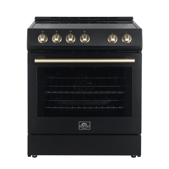 Forno Leonardo Espresso 30" Electric Range in Black