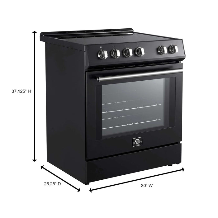 Forno Leonardo Espresso 30" Electric Range in Black