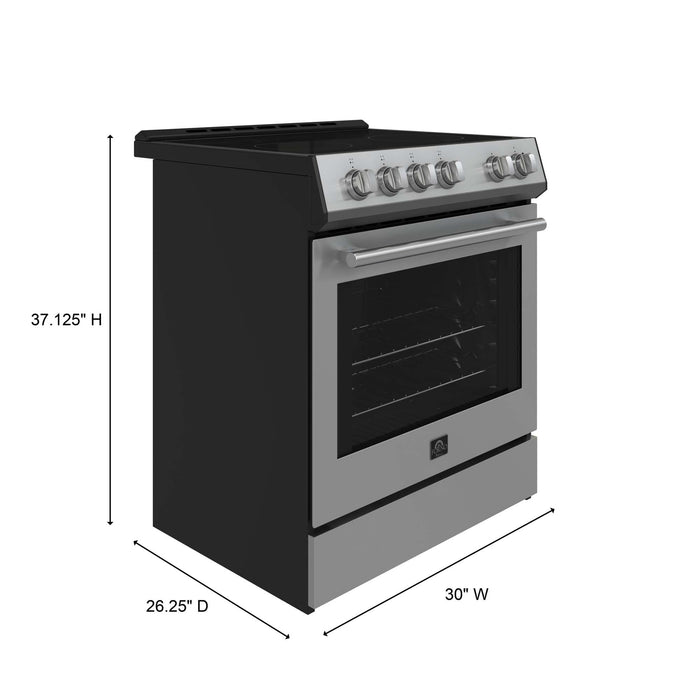 Forno Leonardo Espresso 30" Electric Range Stainless Steel