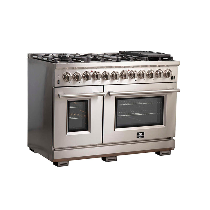 Forno Capriasca 48" Freestanding Dual Fuel Range