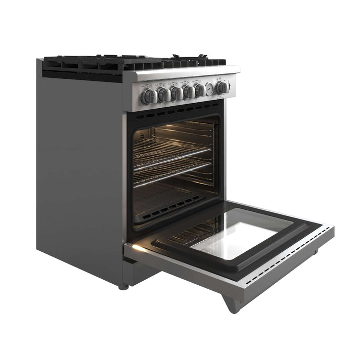 Forno Lazio 30" Freestanding Gas Range in Stainless Steel