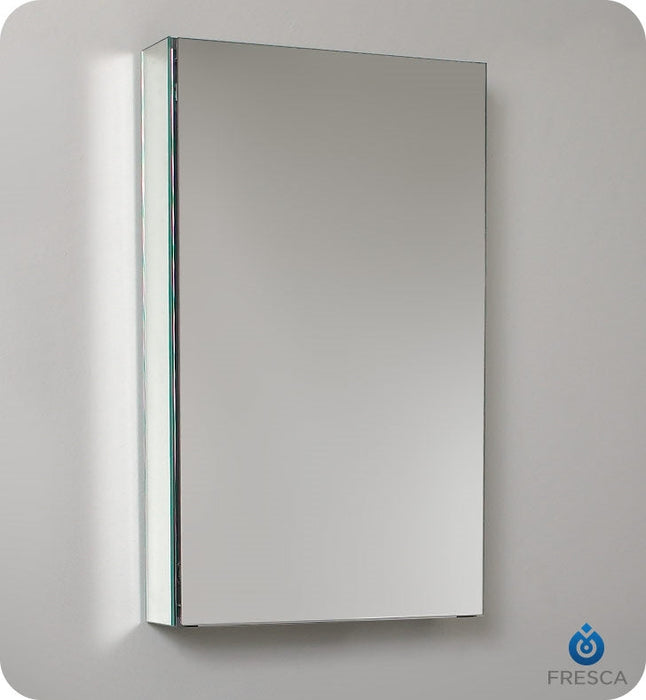 Fresca 15" Wide x 26" Tall Bathroom Medicine Cabinet w/ Mirrors