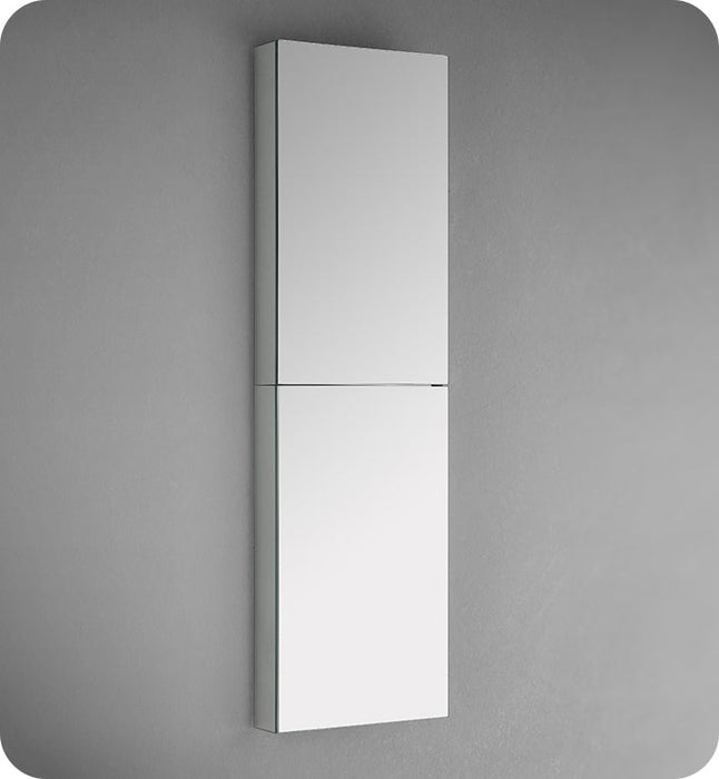 Fresca 15" Wide x 52" Tall Bathroom Medicine Cabinet w/ Mirrors