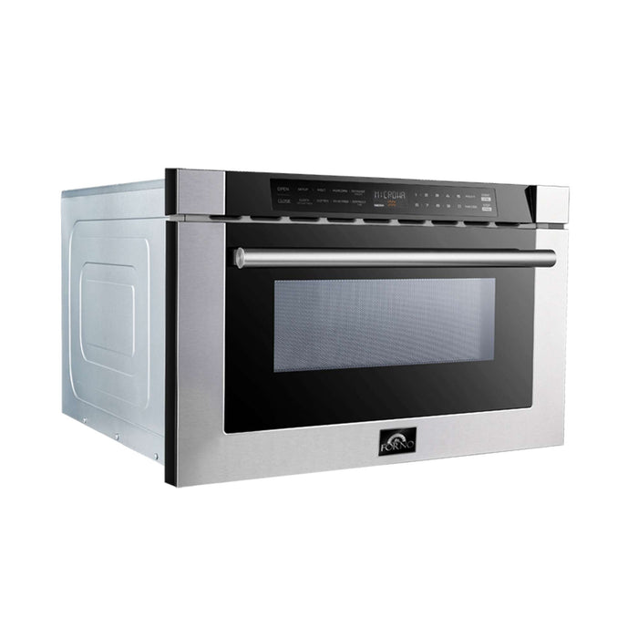 Forno Capoliveri 24" Microwave Drawer in Stainless Steel