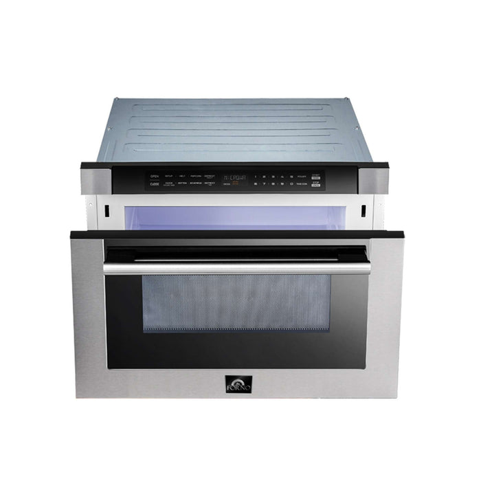 Forno Capoliveri 24" Microwave Drawer in Stainless Steel