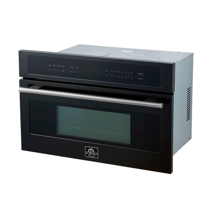 Forno Oliena Espresso Black 30 Inch 1750 Watt Compact Oven & 1000 Watt Microwave, 1.6 cu. ft.