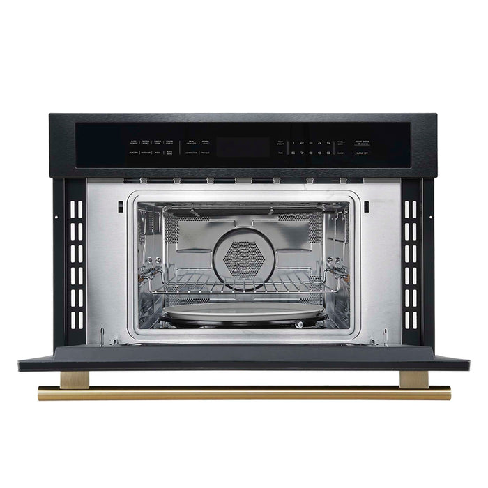 Forno Oliena Espresso Black 30 Inch 1750 Watt Compact Oven & 1000 Watt Microwave, 1.6 cu. ft.