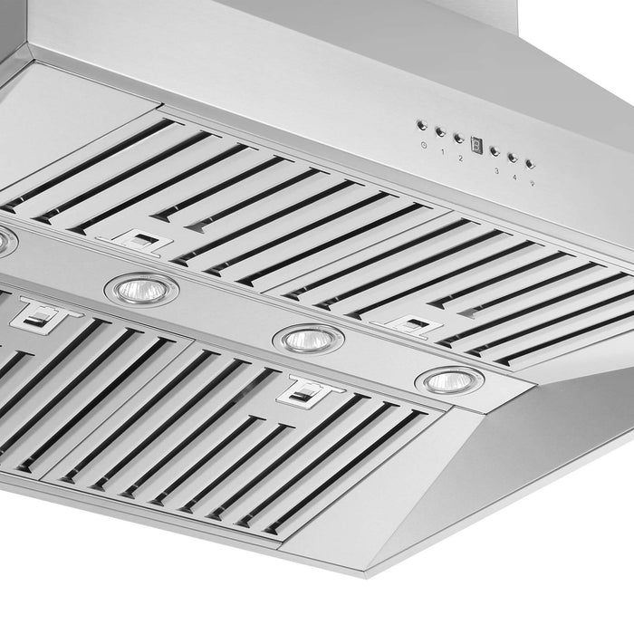 Forno Orvieto 36'' Wall Mount Range Hood in Stainless Steel