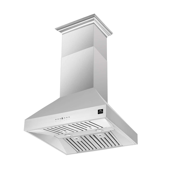 Forno Orvieto 36'' Wall Mount Range Hood in Stainless Steel