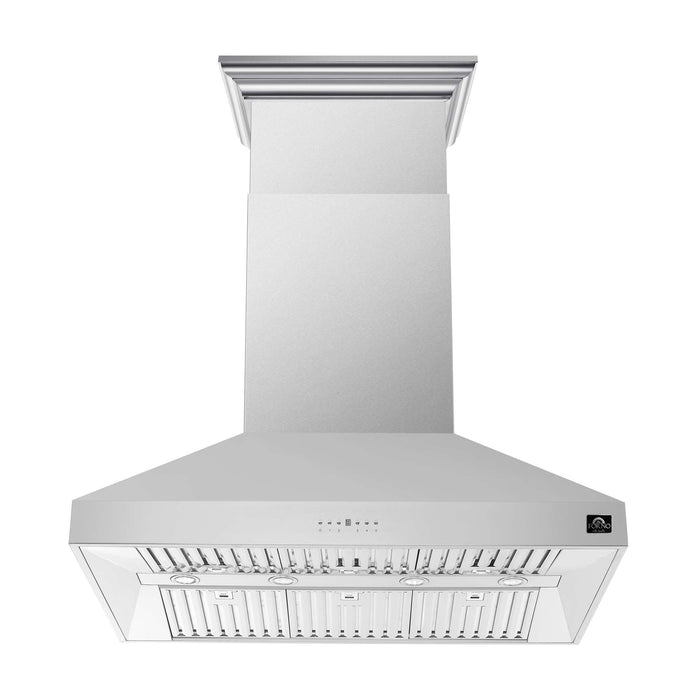 Forno Orvieto 48'' Wall Mount Range Hood in Stainless Steel