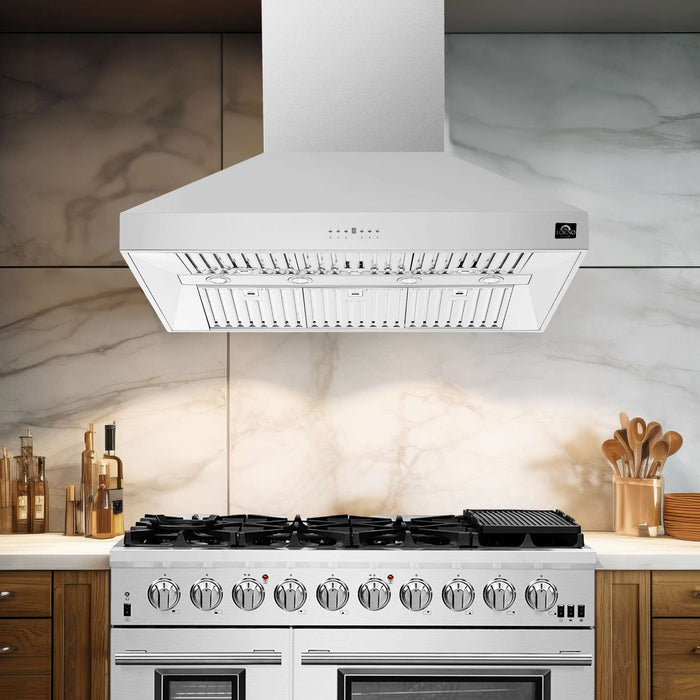 Forno Orvieto 48'' Wall Mount Range Hood in Stainless Steel