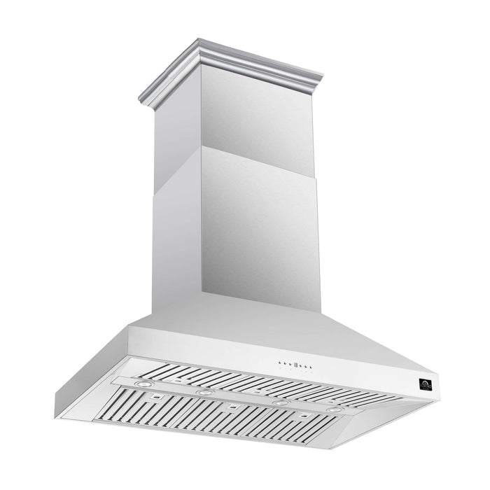 Forno Orvieto 48'' Wall Mount Range Hood in Stainless Steel