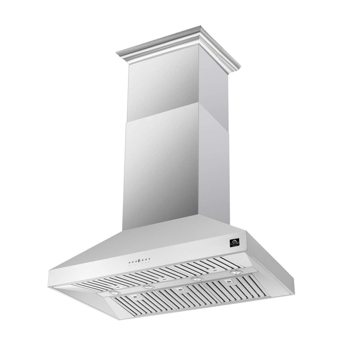 Forno Orvieto 48'' Wall Mount Range Hood in Stainless Steel