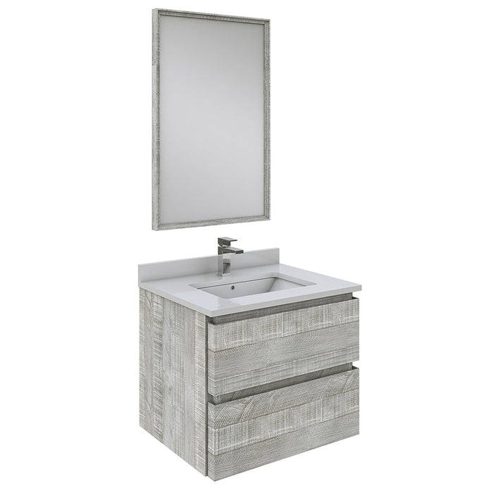 Fresca Formosa 24" Wall Hung Modern Bathroom Vanity w/ Mirror