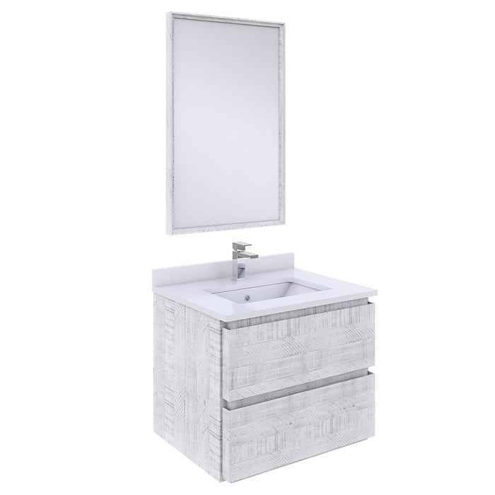 Fresca Formosa 24" Wall Hung Modern Bathroom Vanity w/ Mirror