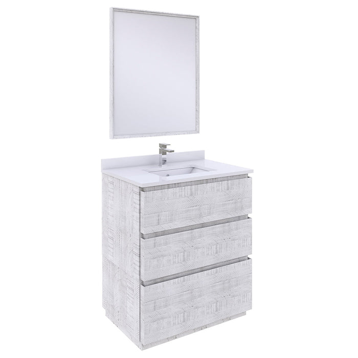 Fresca Formosa 30" Floor Standing Modern Bathroom Vanity w/ Mirror