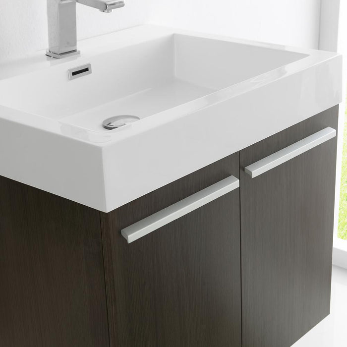 Fresca Alto 23" Gray Oak Wall Hung Modern Bathroom Vanity w/ Medicine Cabinet